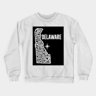 Delware Map Crewneck Sweatshirt